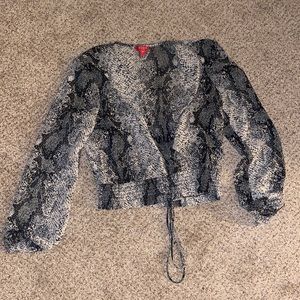 Leopard print blouse